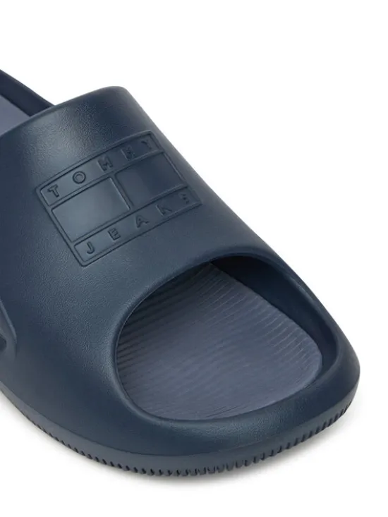 Tommy Jeans Klapki Sporty Pool Slide EM0EM01582 Granatowy