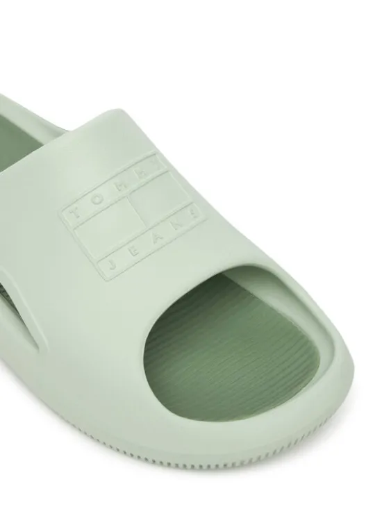 Tommy Jeans Klapki Sporty Pool Slide EM0EM01582 Zielony