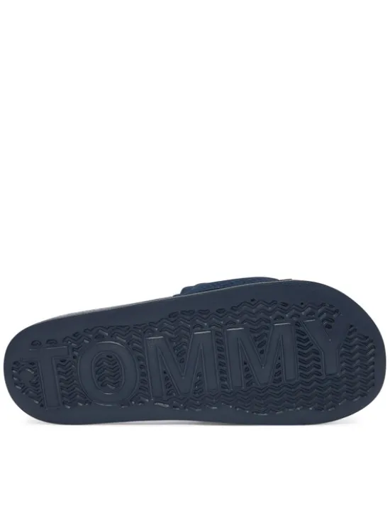 Tommy Jeans Klapki Tjm Pool Slide EM0EM01673 Granatowy