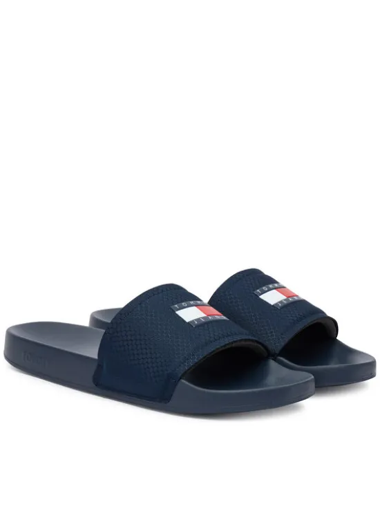 Tommy Jeans Klapki Tjm Pool Slide EM0EM01673 Granatowy