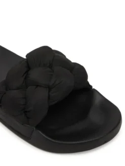Tommy Jeans Klapki Tjw Braided Slides EN0EN02975 Czarny