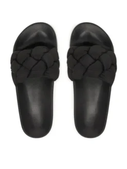 Tommy Jeans Klapki Tjw Braided Slides EN0EN02975 Czarny