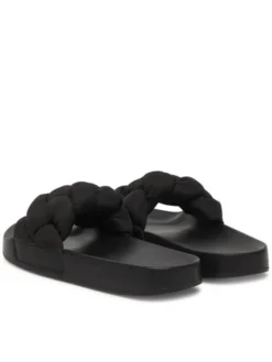 Tommy Jeans Klapki Tjw Braided Slides EN0EN02975 Czarny