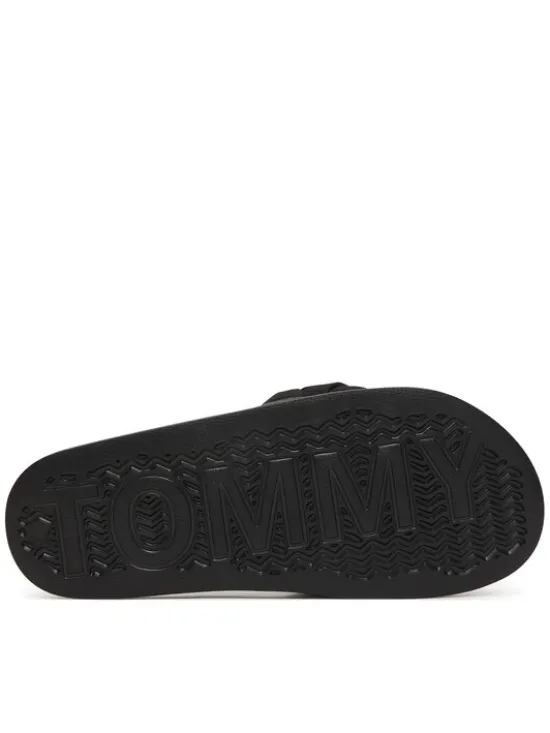 Tommy Jeans Klapki Tjw Braided Slides EN0EN02975 Czarny