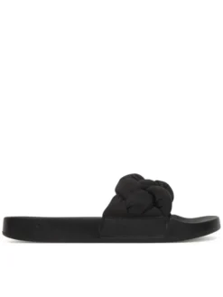 Tommy Jeans Klapki Tjw Braided Slides EN0EN02975 Czarny