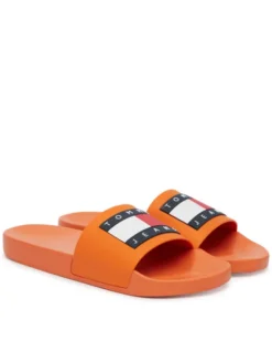 Tommy Jeans Klapki Tommy Jeans Pool Slide Ess EM0EM01191 Pomarańczowy