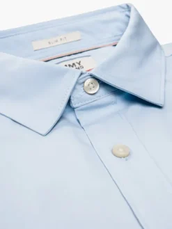 Tommy Jeans Koszula DM0DM04405 Błękitny Slim Fit