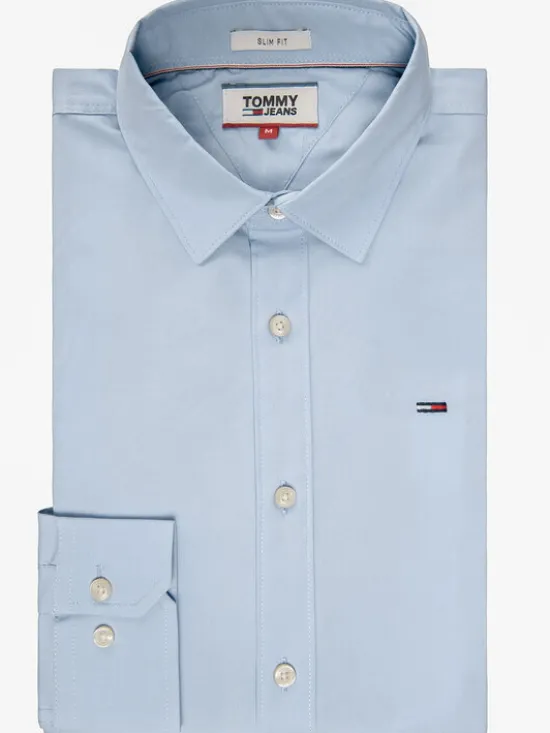 Tommy Jeans Koszula DM0DM04405 Błękitny Slim Fit