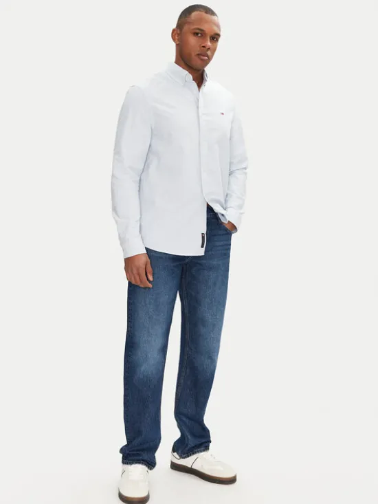 Tommy Jeans Koszula DM0DM21298 Błękitny Regular Fit