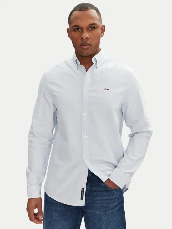 Tommy Jeans Koszula DM0DM21298 Błękitny Regular Fit