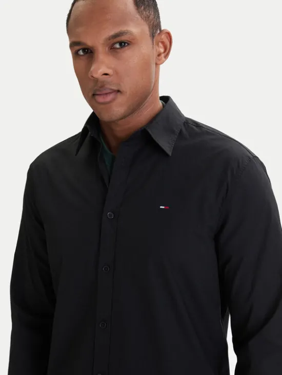 Tommy Jeans Koszula DM0DM22026 Czarny Regular Fit