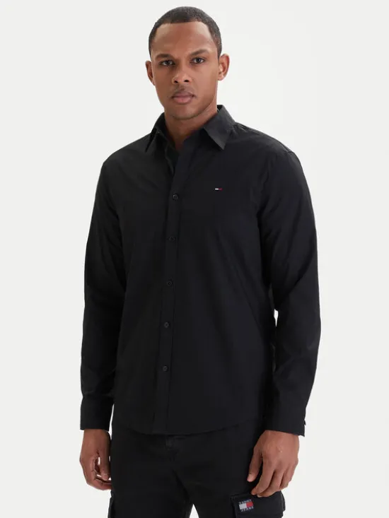 Tommy Jeans Koszula DM0DM22026 Czarny Regular Fit