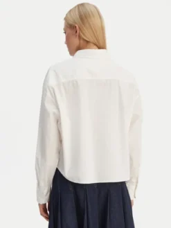Tommy Jeans Koszula DW0DW22766 Écru Regular Fit