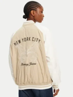 Tommy Jeans Kurtka bomber Souvenir DW0DW21432 Beżowy