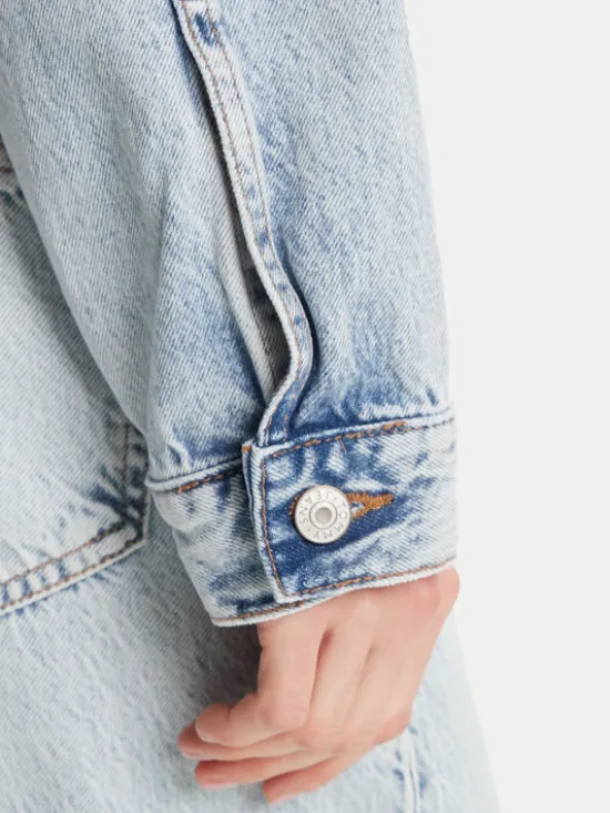 Tommy Jeans Kurtka jeansowa DW0DW21063 Niebieski Relaxed Fit