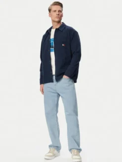 Tommy Jeans Kurtka jeansowa DM0DM20236 Granatowy Regular Fit
