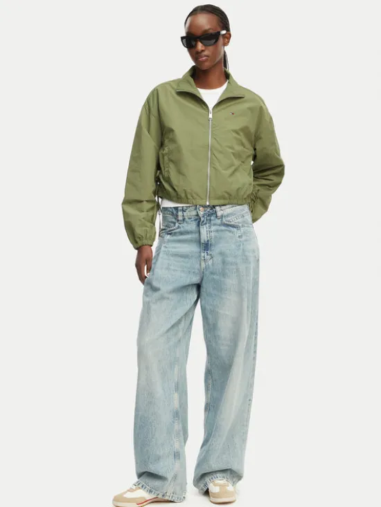 Tommy Jeans Kurtka przejściowa DW0DW22325 Zielony Regular Fit
