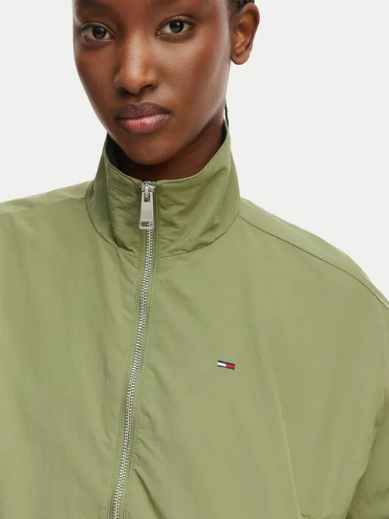 Tommy Jeans Kurtka przejściowa DW0DW22325 Zielony Regular Fit