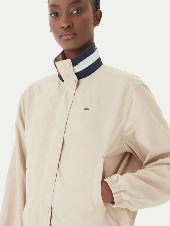 Tommy Jeans Kurtka przejściowa Essential DW0DW20439 Beżowy Regular Fit