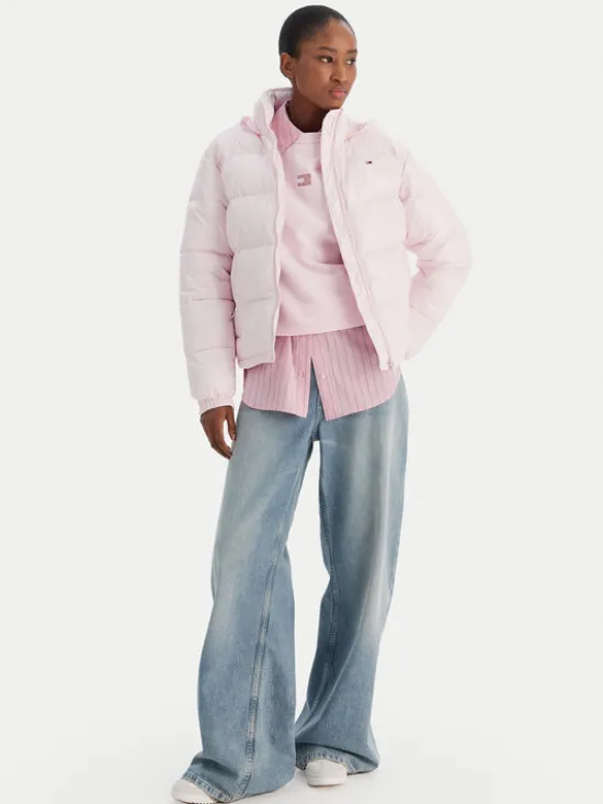 Tommy Jeans Kurtka przejściowa DW0DW22039 Różowy Regular Fit