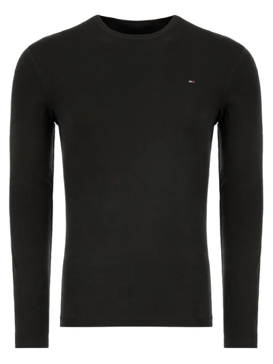Tommy Jeans Longsleeve DM0DM04409 Czarny Slim Fit