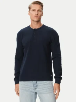 Tommy Jeans Longsleeve DM0DM23549 Granatowy Regular Fit