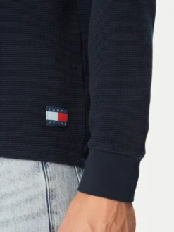 Tommy Jeans Longsleeve DM0DM23549 Granatowy Regular Fit
