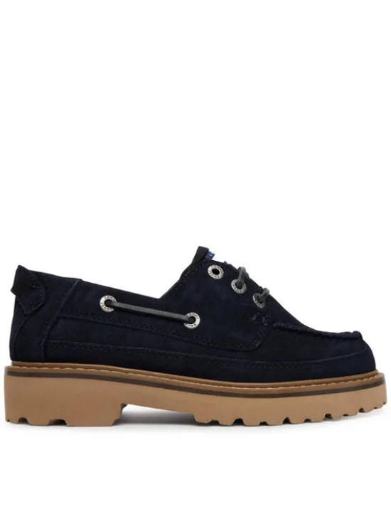 Tommy Jeans Półbuty Tjw Archive '01 Low Boat Shoe EN0EN03157 Granatowy