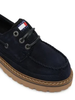 Tommy Jeans Półbuty Tjw Archive '01 Low Boat Shoe EN0EN03157 Granatowy