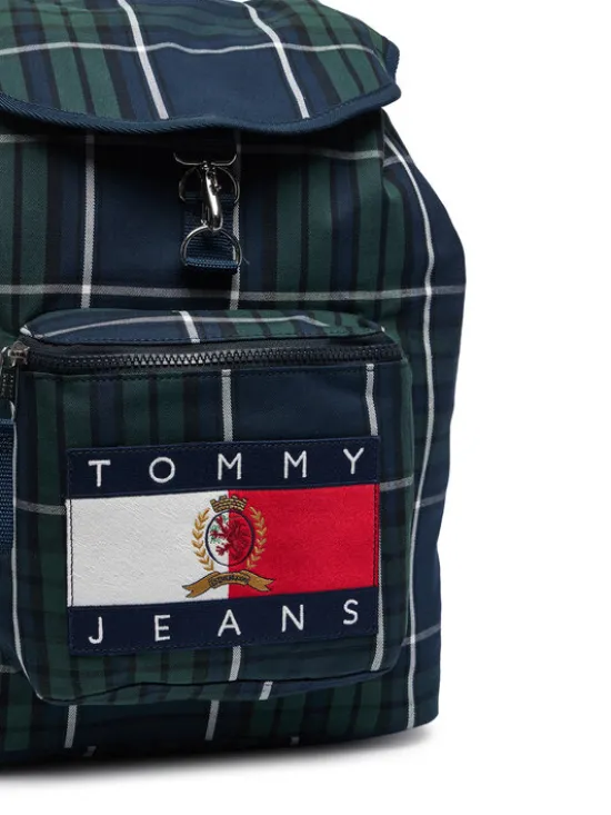 Tommy Jeans Plecak Tjm Archive Check Backpack AM0AM14816 Zielony