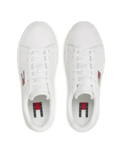 Tommy Jeans Sneakersy Tjw Logo Outsole Sneaker Ess EN0EN02703 Biały