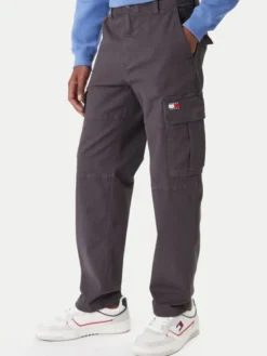 Tommy Jeans Spodnie materiałowe Sonny DM0DM22651 Szary Slim Fit