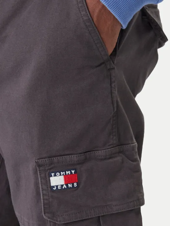 Tommy Jeans Spodnie materiałowe Sonny DM0DM22651 Szary Slim Fit
