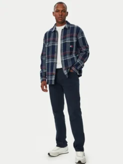 Tommy Jeans Spodnie materiałowe Ryan DM0DM23732 Granatowy Straight Fit