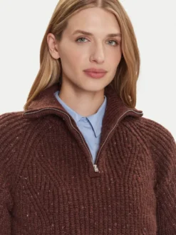 Tommy Jeans Sweter DW0DW21686 Brązowy Relaxed Fit
