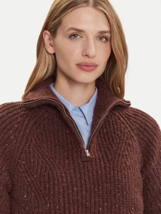 Tommy Jeans Sweter DW0DW21686 Brązowy Relaxed Fit