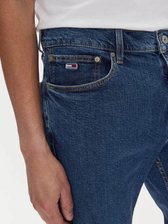 Tommy Jeans Szorty jeansowe Ryan DM0DM21851 Niebieski Slim Fit