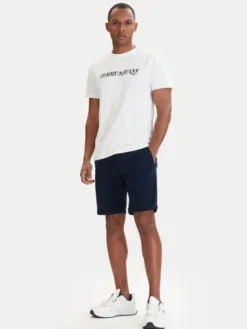 Tommy Jeans Szorty materiałowe Scanton DM0DM22852 Granatowy Slim Fit