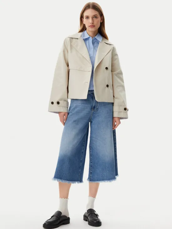 Tommy Jeans Trencz DW0DW21348 Beżowy Regular Fit