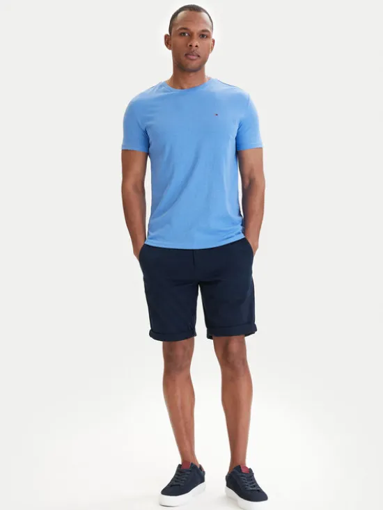 Tommy Jeans T-Shirt DM0DM20363 Niebieski Slim Fit