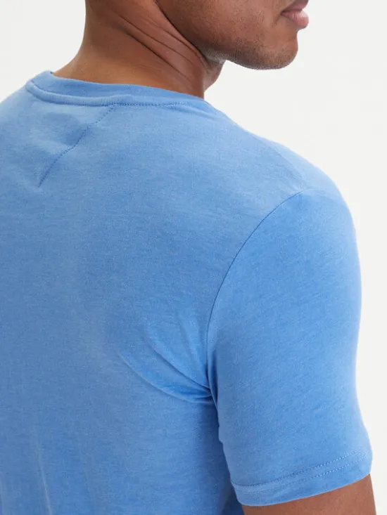 Tommy Jeans T-Shirt DM0DM20363 Niebieski Slim Fit