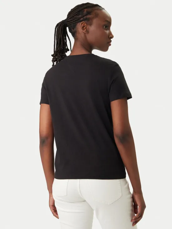 Tommy Jeans T-Shirt DW0DW22277 Czarny Regular Fit