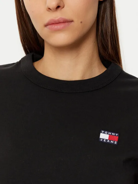Tommy Jeans T-Shirt DW0DW20153 Czarny Regular Fit