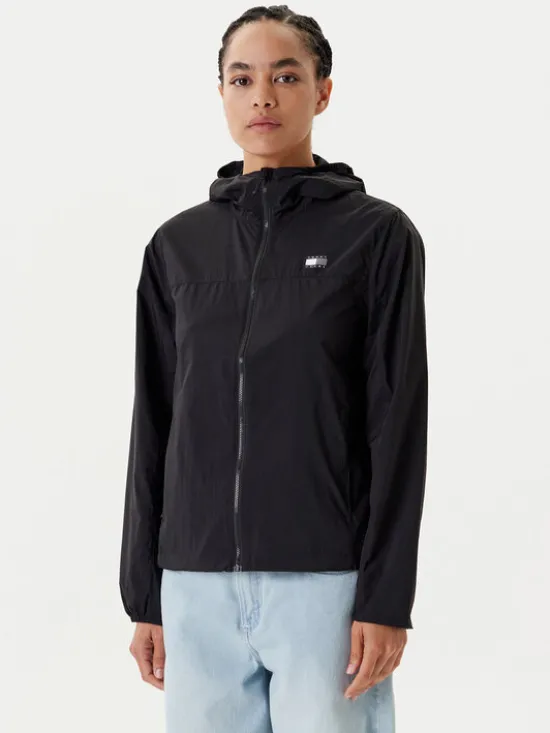 Tommy Jeans Wiatrówka DW0DW21188 Czarny Regular Fit