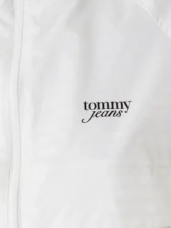 Tommy Jeans Wiatrówka Jacquard DW0DW20952 Écru Relaxed Fit