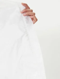Tommy Jeans Wiatrówka Jacquard DW0DW20952 Écru Relaxed Fit