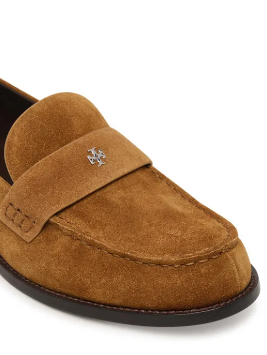 Tory Burch Loafersy Penny 178119 Brązowy