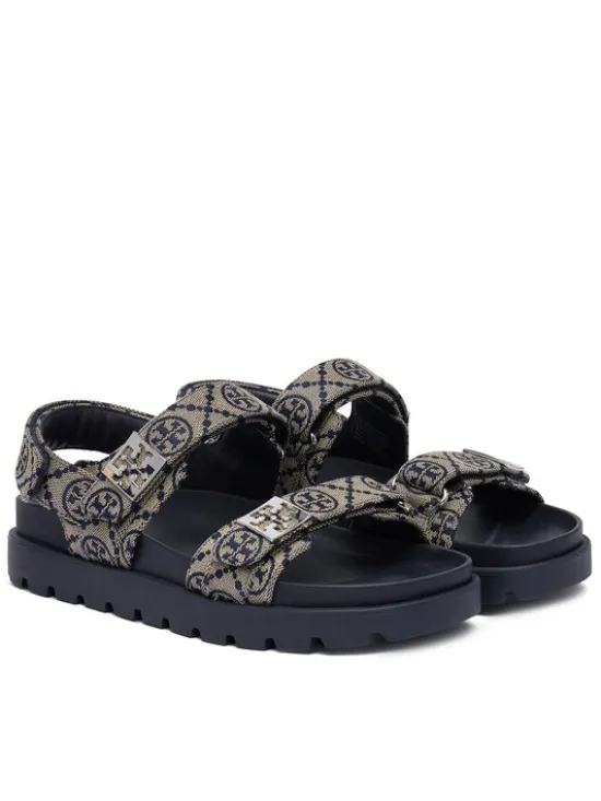 Tory Burch Sandały 184016 Granatowy