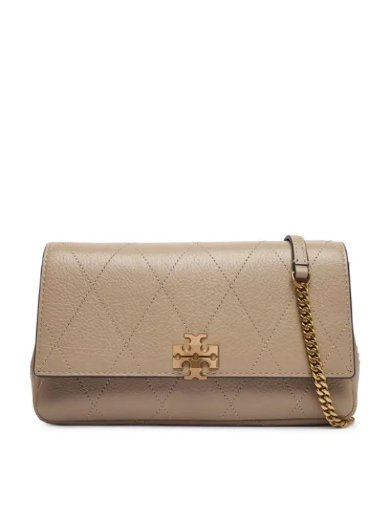 Tory Burch Torebka Quilted Chain Wallet 186041 Kremowy