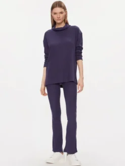 Triumph Bluza Thermal MyWear Sweater 10216560 Granatowy Regular Fit